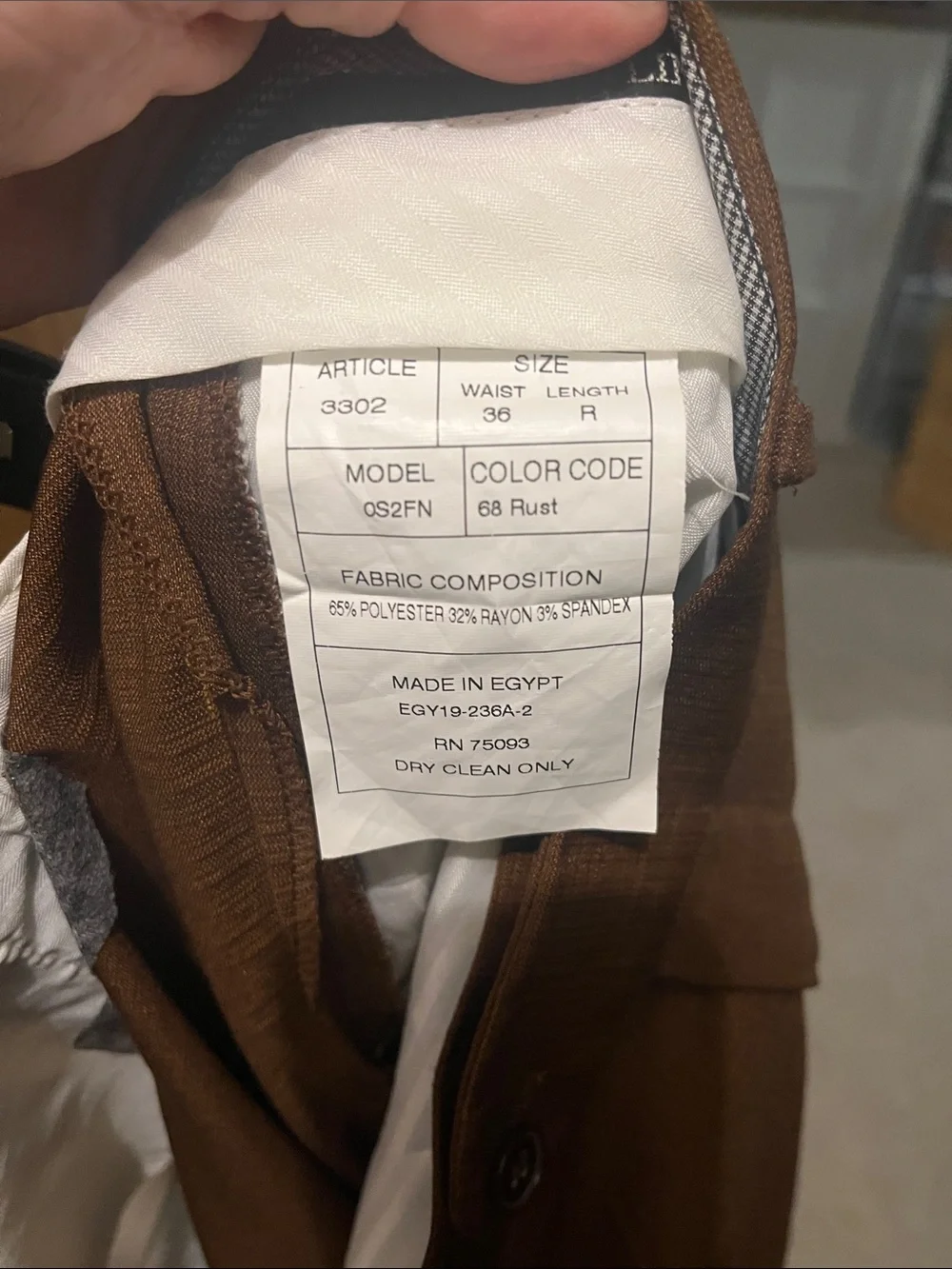 Men's Tailored Brown Two-Button Suit Jacket